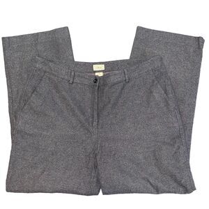 LL Bean Dress Pants Women's Size 16 Regular Gray Straight Leg Lined Career ODGP3